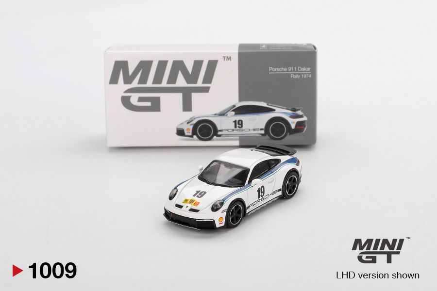 MINI GT Porsche 911 Dakar Rally 1974 White