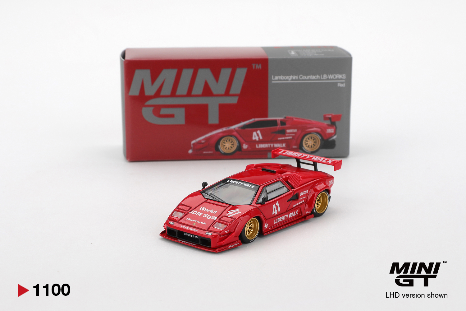 MINI GT Lamborghini Countach LB-WORKS Red