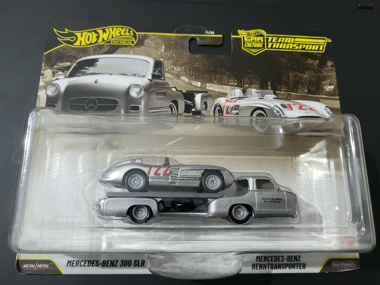 Hot Wheels Hot Wheels Premium Mercedes-Benz 300 SLR Team Transport | Renntransporter 1:64