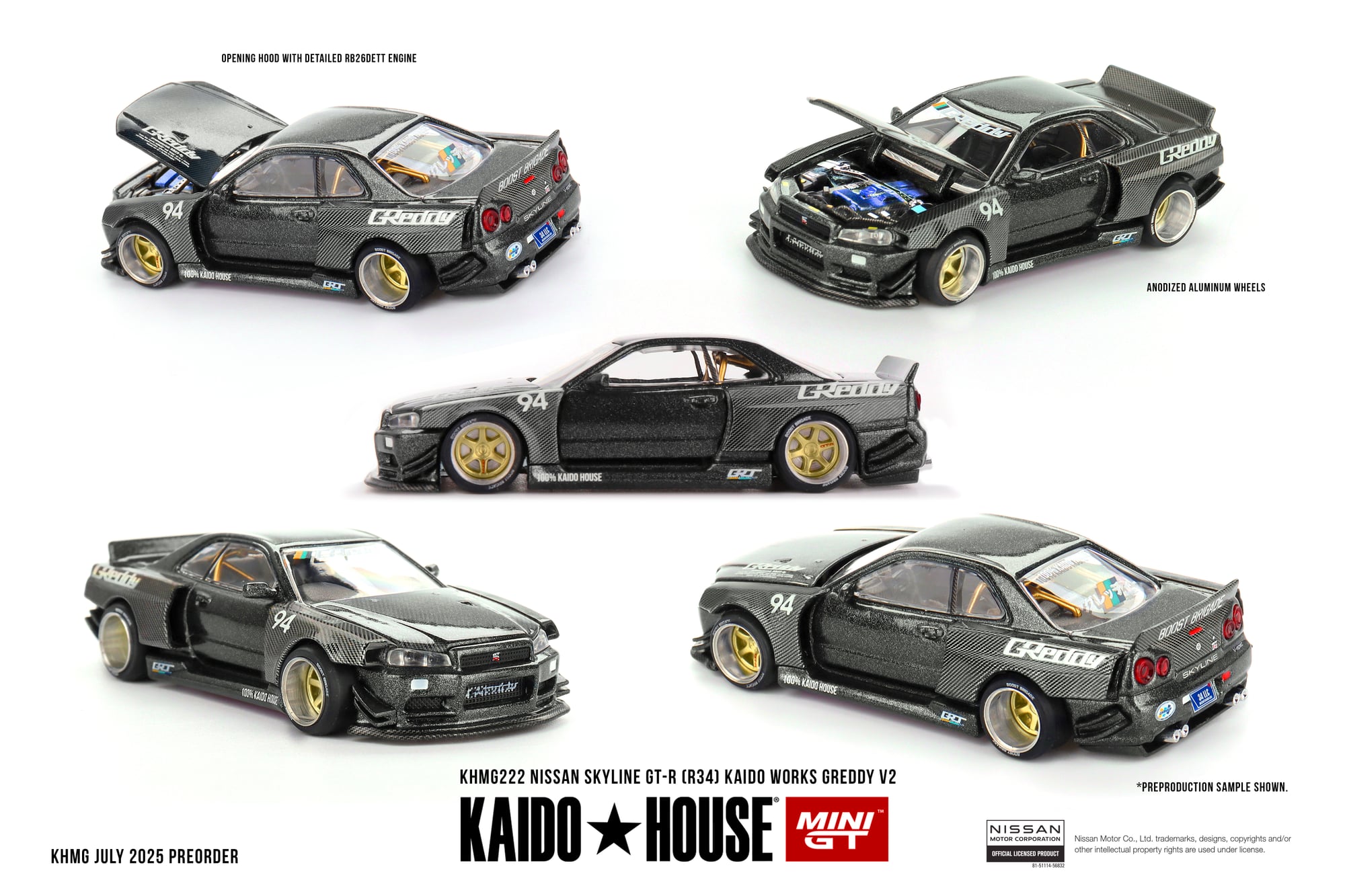 Kaido House Nissan Skyline GT-R R34 Kaido Works GReddy V2