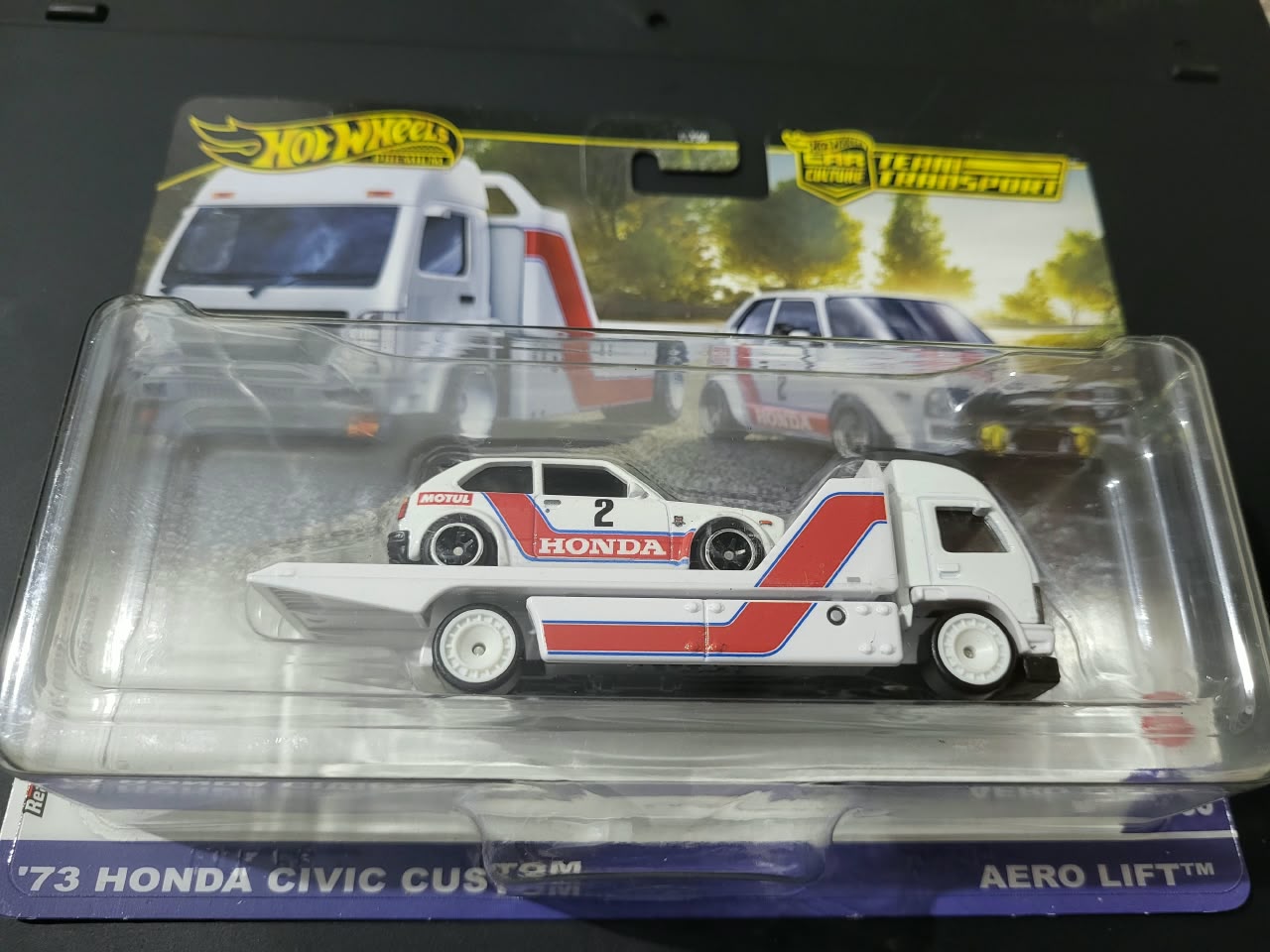 Hot Wheels Hot Wheels Premium '73 Honda Civic Custom Team Transport | Aero Lift 1:64