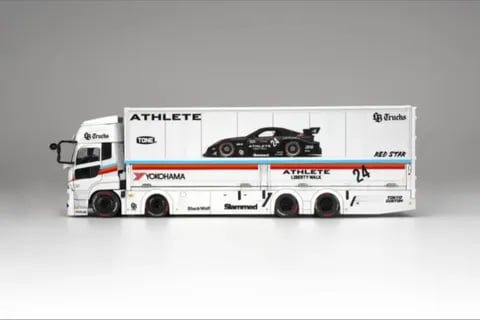 MotorHelix LB-TRUCKS UD Quon Cargo Truck "Athlete White" photo 2