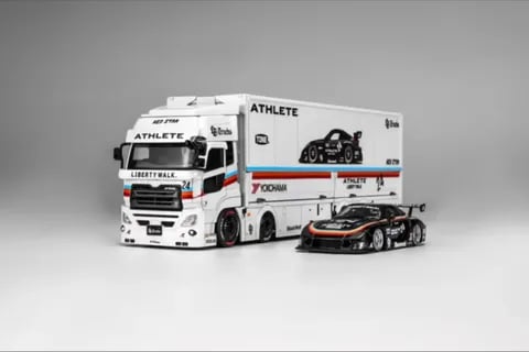 MotorHelix LB-TRUCKS UD Quon Cargo Truck "Athlete White" photo 7