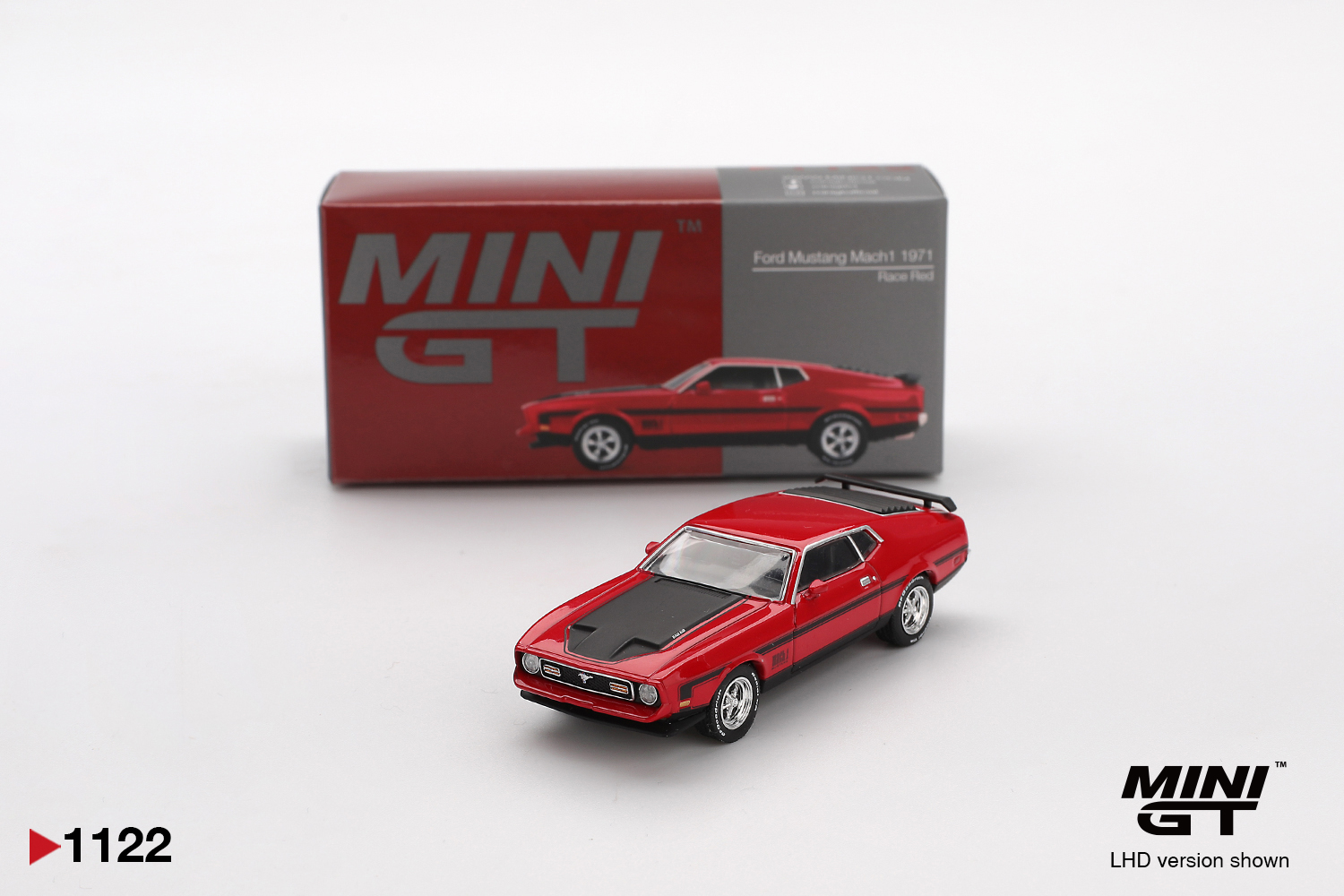 MINI GT Ford Mustang Mach 1 1971 Race Red