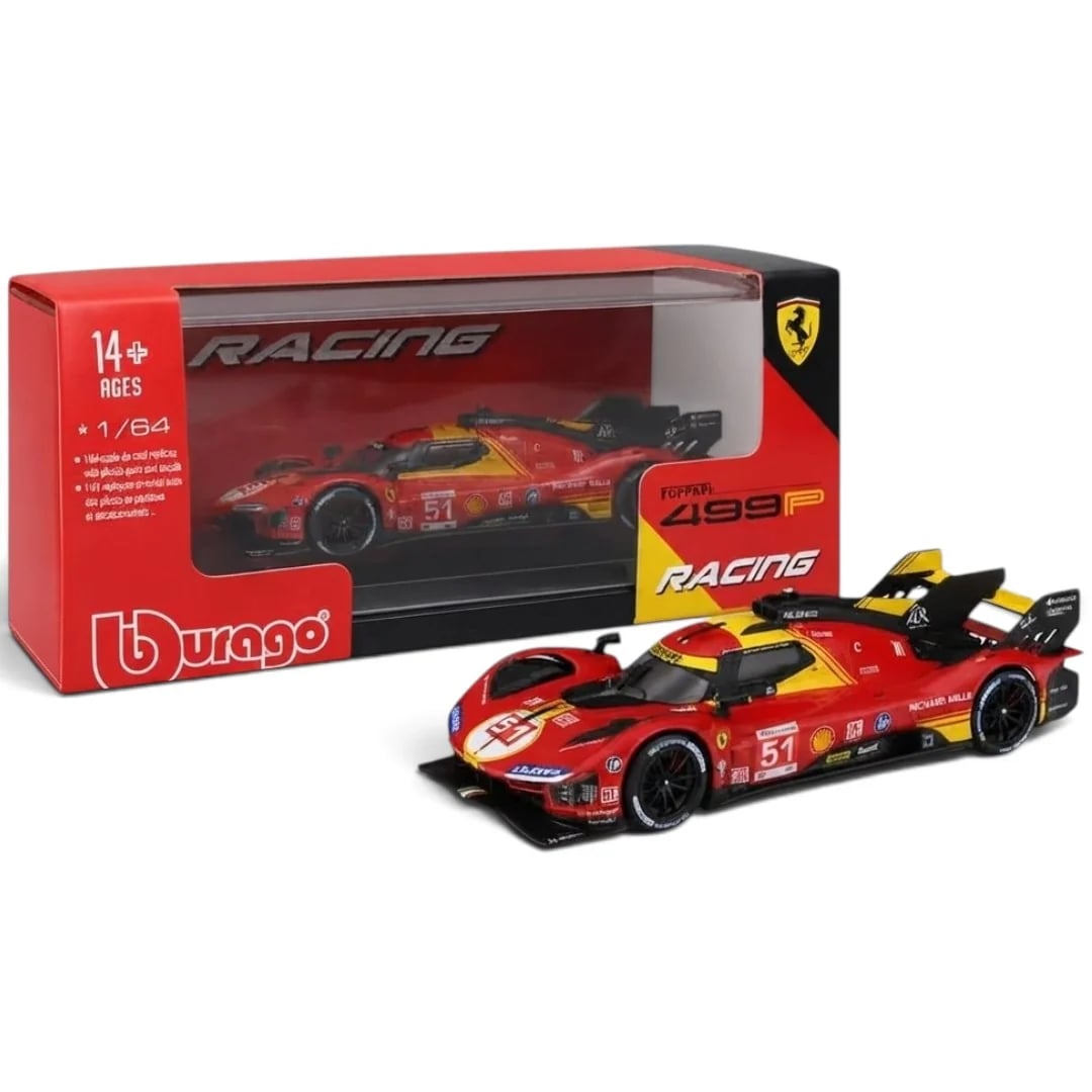 Bburago Bburago Ferrari 499P Racing #51 Red | 1:64