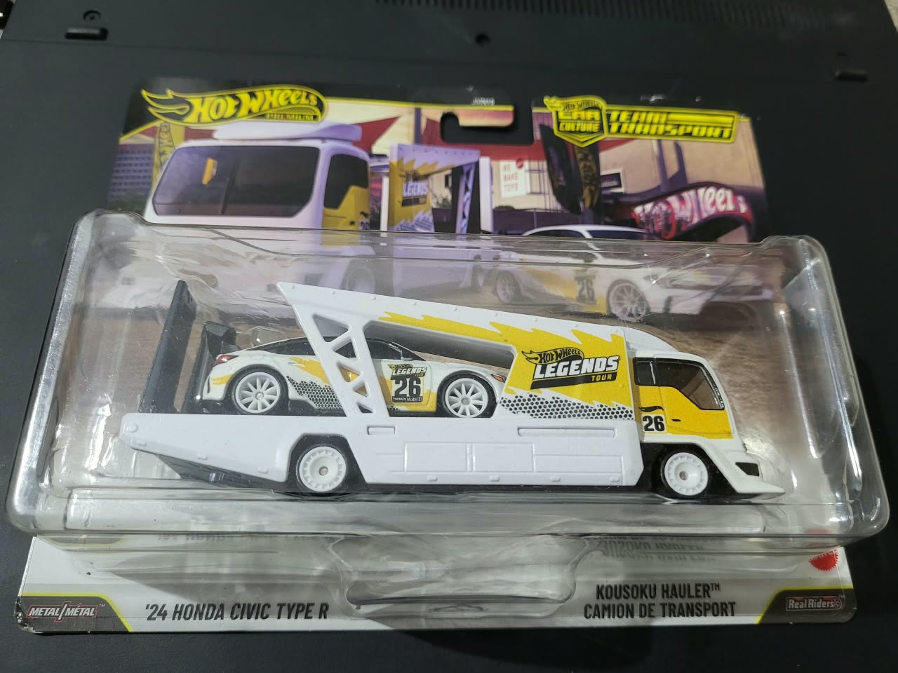 Hot Wheels Hot Wheels Premium '24 Honda Civic Type R Team Transport | Kousoku Hauler 1:64