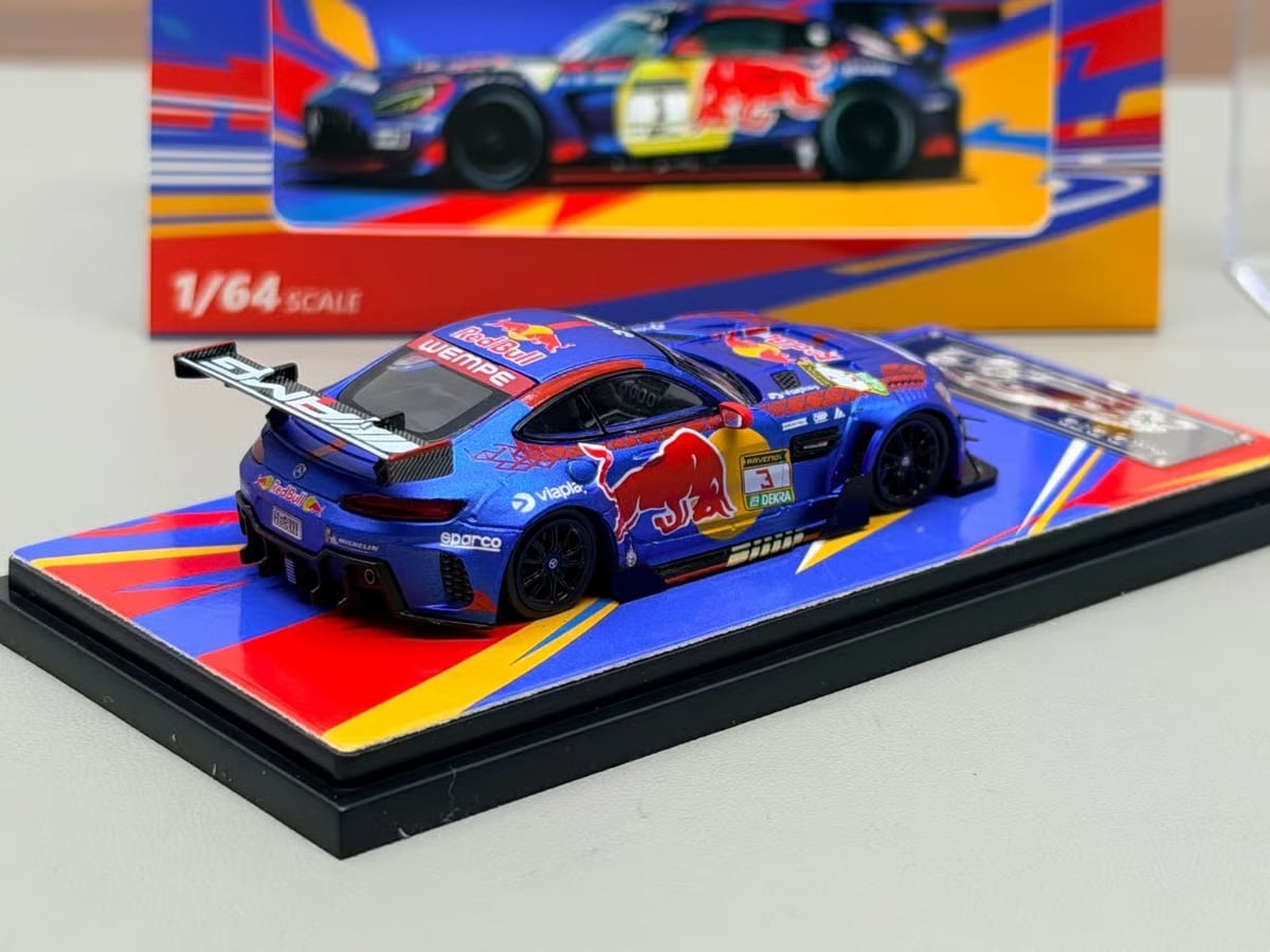 Rhino Model Mercedes-Benz AMG GTS #3 Max Verstappen Race Car Diecast Car Model photo 2