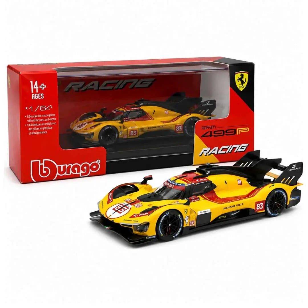 Bburago Bburago Ferrari 499P Racing #83 Yellow | 1:64