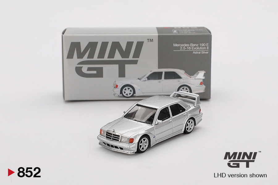 MINI GT Mercedes-Benz 190 E 2.5-16 Evolution II Astral Silver (LHD)