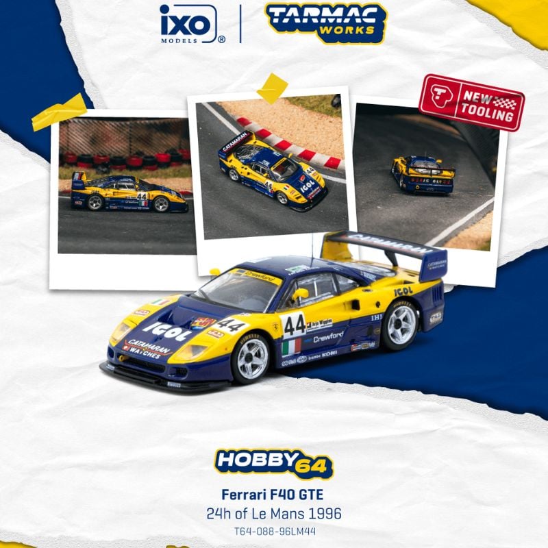 Tarmac Works Tarmac Works Ferrari F40 GTE 24h Le Mans 1996 | 1:64