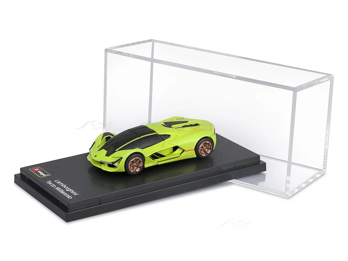 Bburago Bburago Lamborghini Terzo Millennio Green Acrylic Display | 1:64