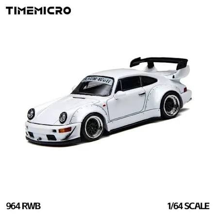 Time Micro Porsche 911 964 RWB White | Time Micro 1:64 photo 3
