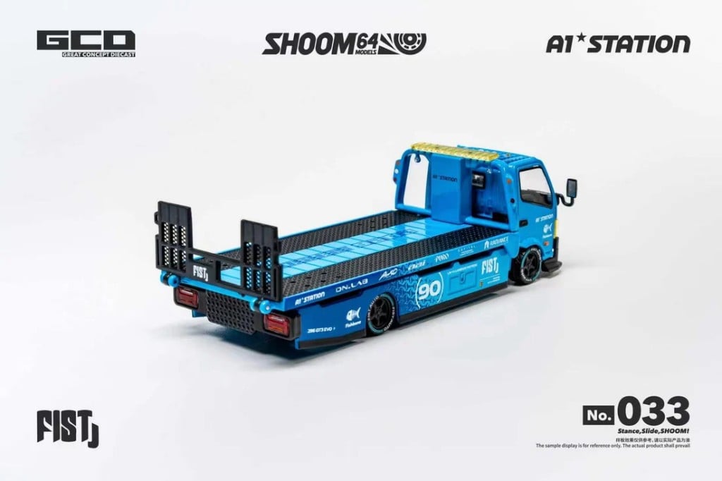 GCD FIST Team Hino 300 Custom Drop-Bed Car Carrier (LHD) | GCD x Shoom64 1:64 photo 5