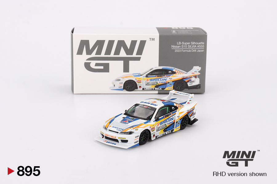 MINI GT Nissan LB-Super Silhouette S15 Silvia #555 2023 Formula Drift Japan