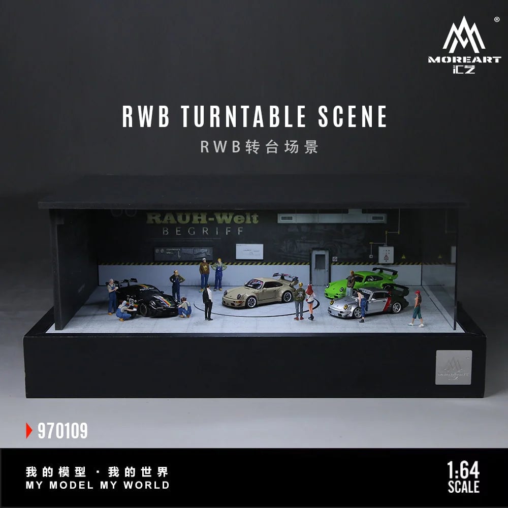 MoreArt RWB TURNTABLE Scene Diorama | MoreArt 1:64 Diorama photo 4