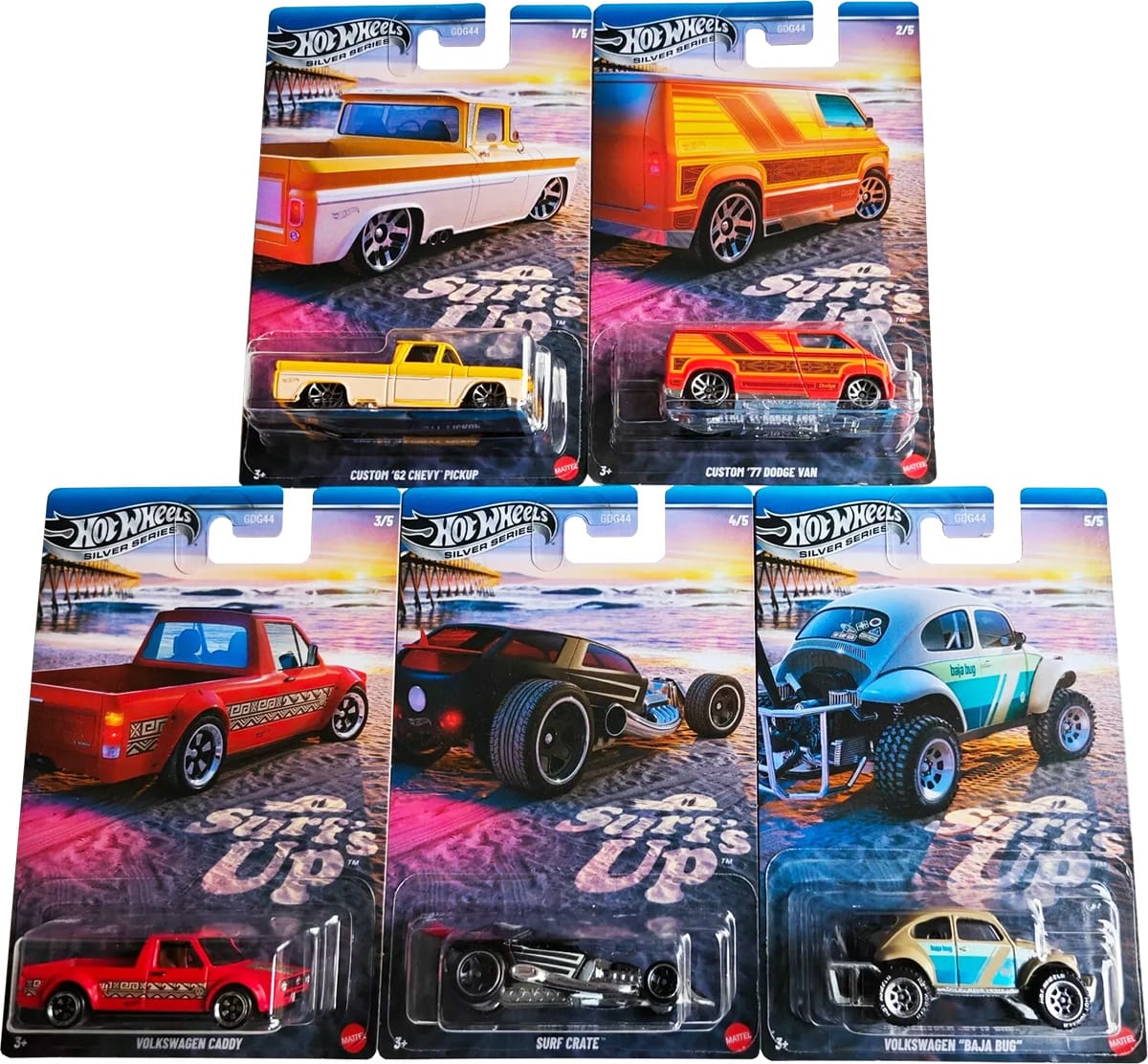 Hot Wheels Surf's Up Complete Set (5 Cars)