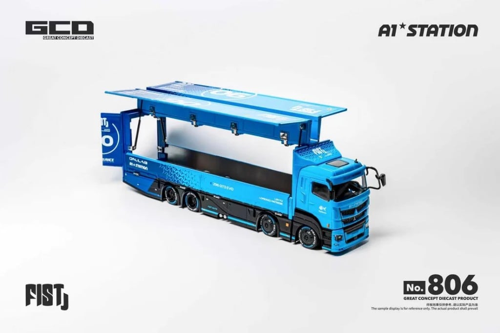 GCD FIST Team LBWK Mitsubishi Fuso Super Great Container Truck (RHD) | GCD 1:64 photo 3