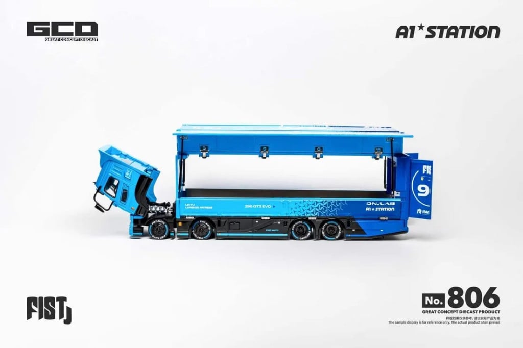 GCD FIST Team LBWK Mitsubishi Fuso Super Great Container Truck (RHD) | GCD 1:64 photo 5