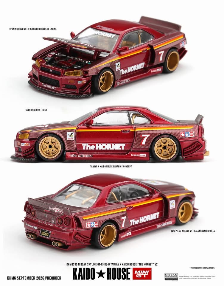 Kaido House Nissan Skyline GT-R (R34) Tamiya x Kaido House The Hornet V2
